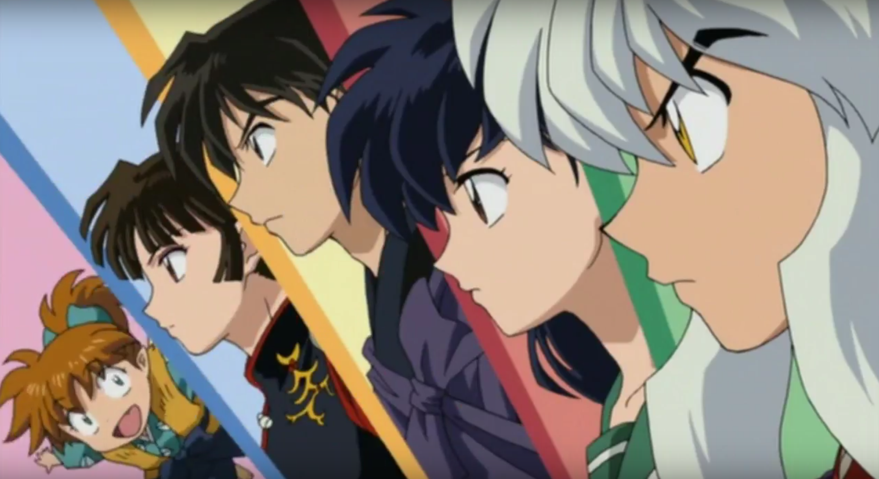 The main cast of "Inuyasha." Inuyasha: Sunrise and Viz Media.