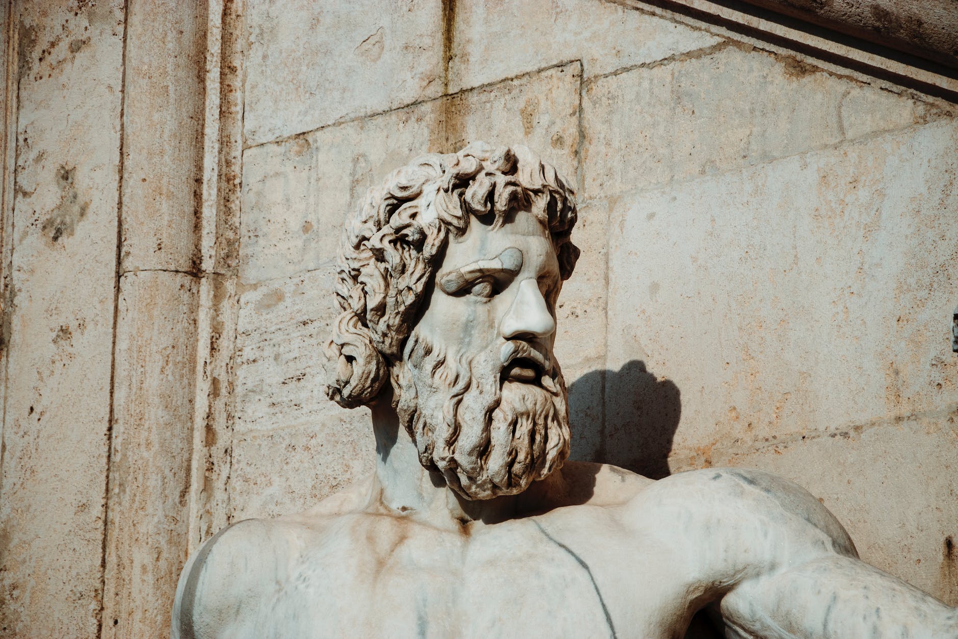 A Greek statue.