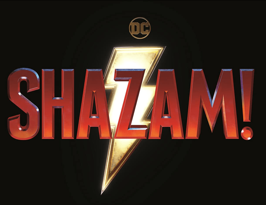 The logo of the movie "Shazam!"