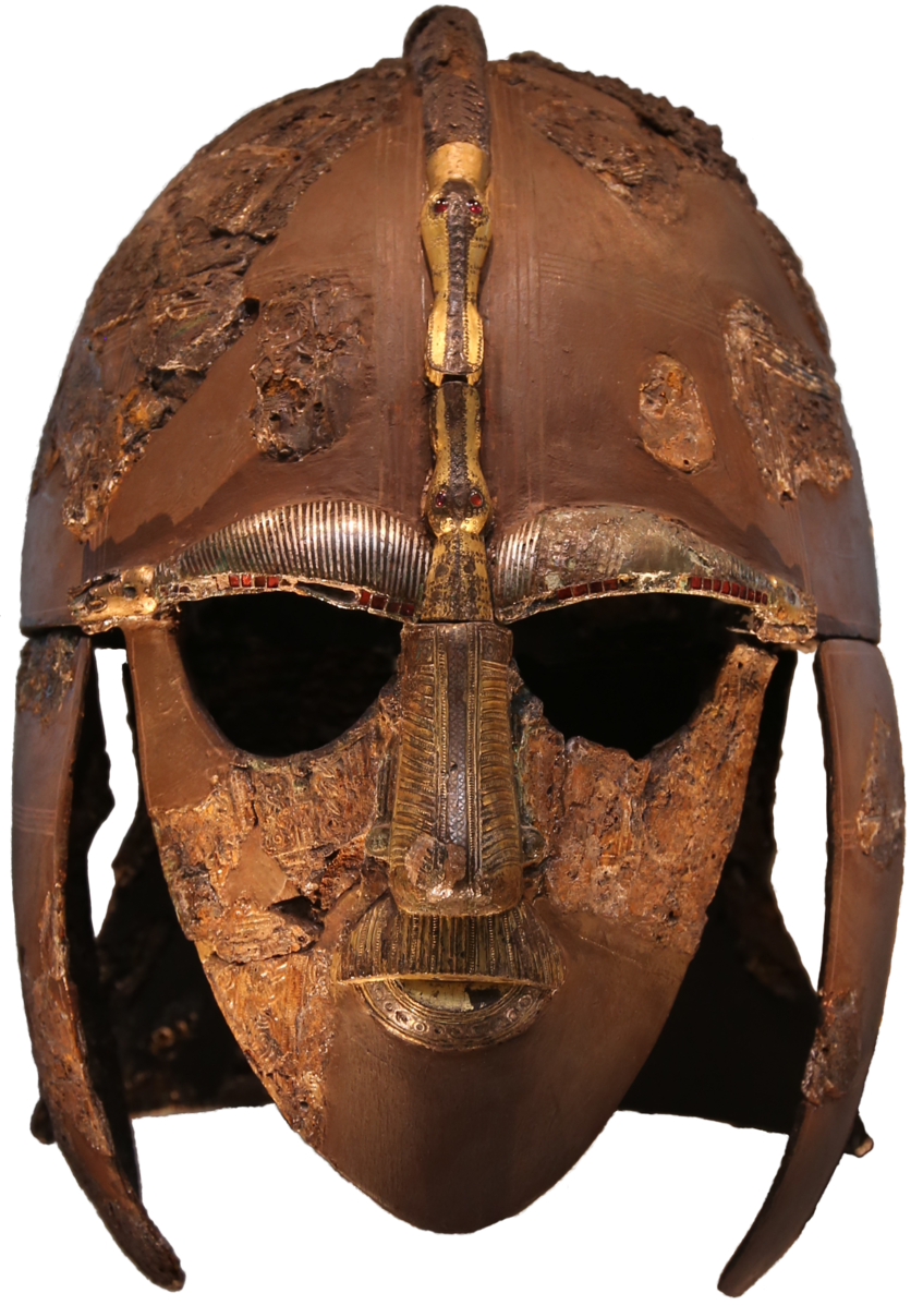 The Suttoon Hoo Helmet, currently housed at the British Museum.