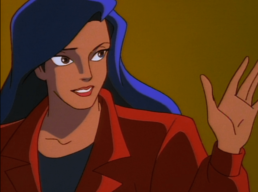 "Gargoyles" character Elisa Maza waving.