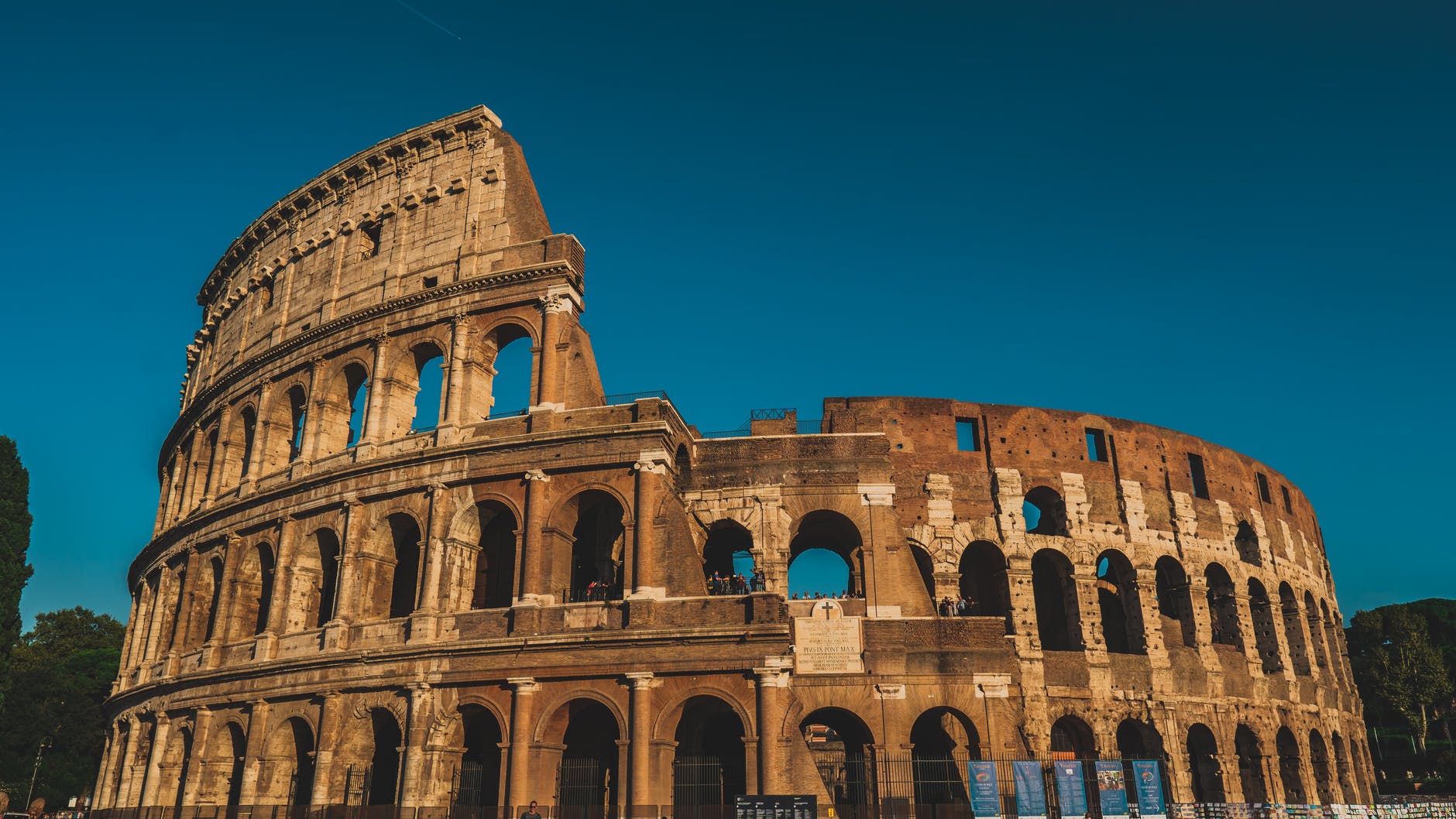 The Colosseum at dusk.
Photo by Chait Goli on Pexels.com