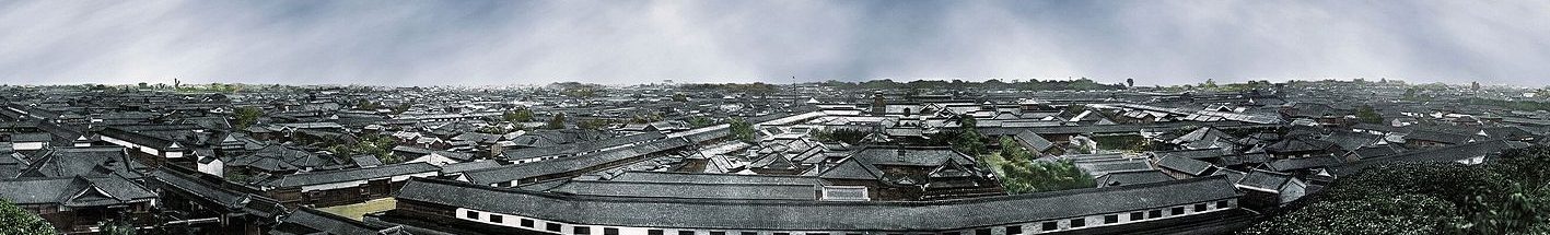 A panoraic shot of Tokyo in the mid-1860s.