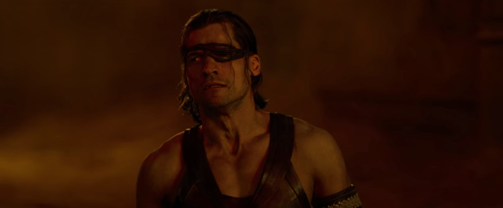 Nikolaj Coster-Waldau in "Gods of Egypt", in a generic-looking scene.