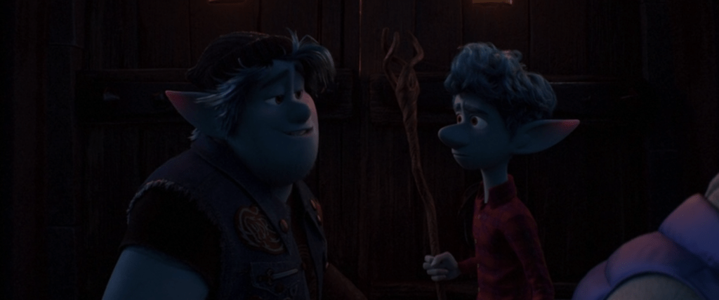 Barley and Ian from "Onward."