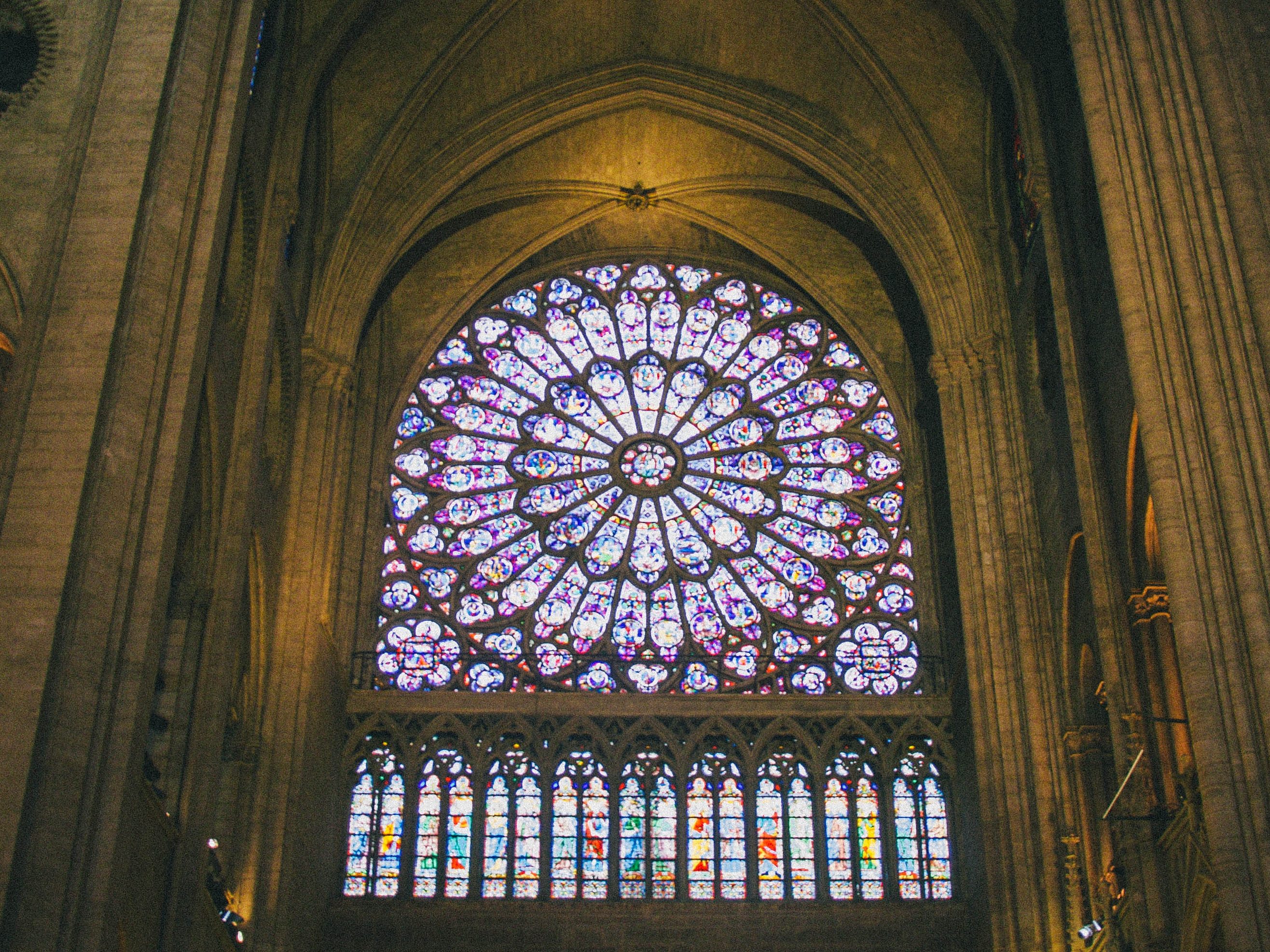 The rose window at Notre-Dame de Paris.