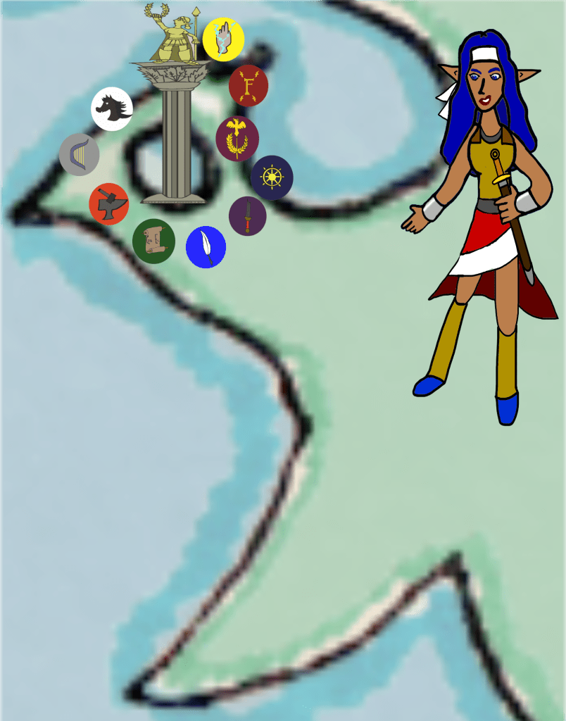 A stylised depiction of the Amazon Decapolis.