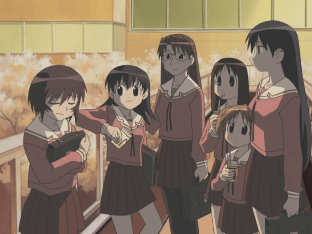 The six main characters from Azumanga Daioh.