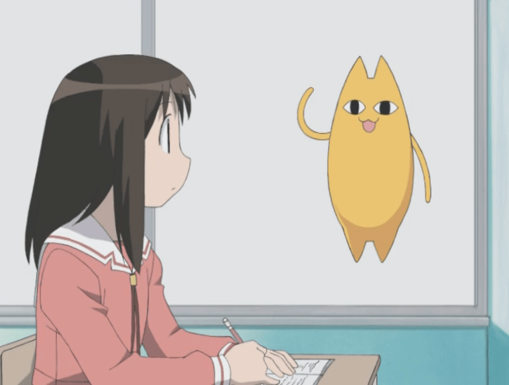 Osaka and the Father Cat hovering beside her.