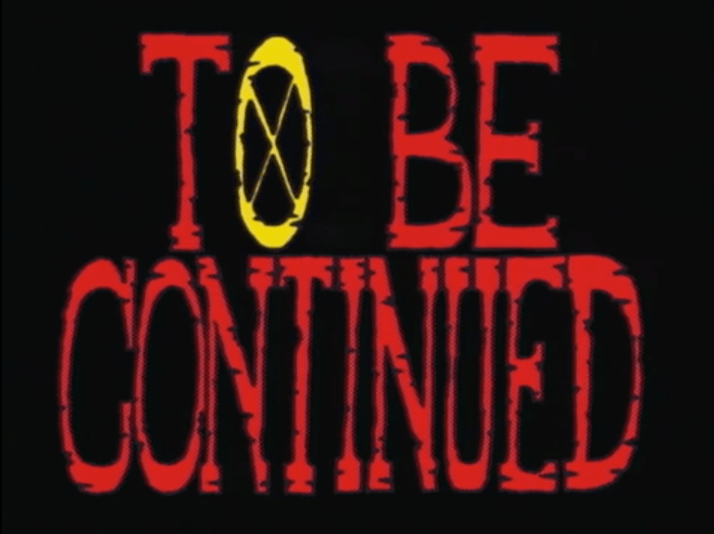 A "to be continued" screen from One Piece.