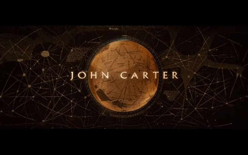 The opening title card of "John Carter."