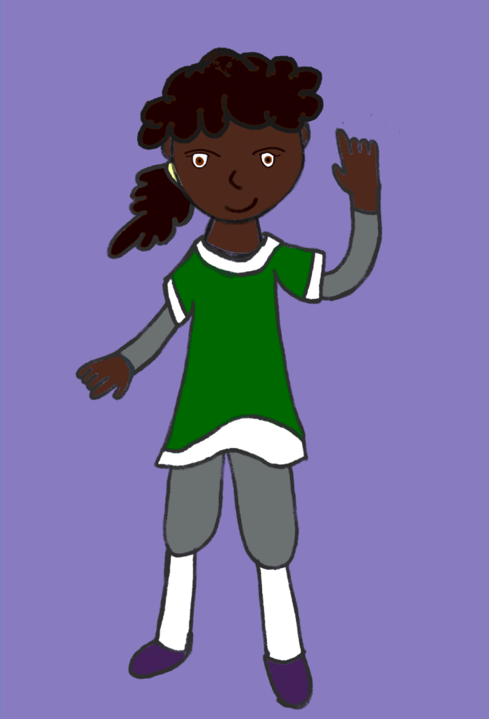 Alda von Middlesbrooke, smiling and waving.