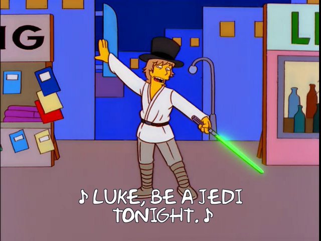 Mark Hamill on "The Simpsons". The Simpsons: Gracie Films and Disney. Image via Frinkiac.