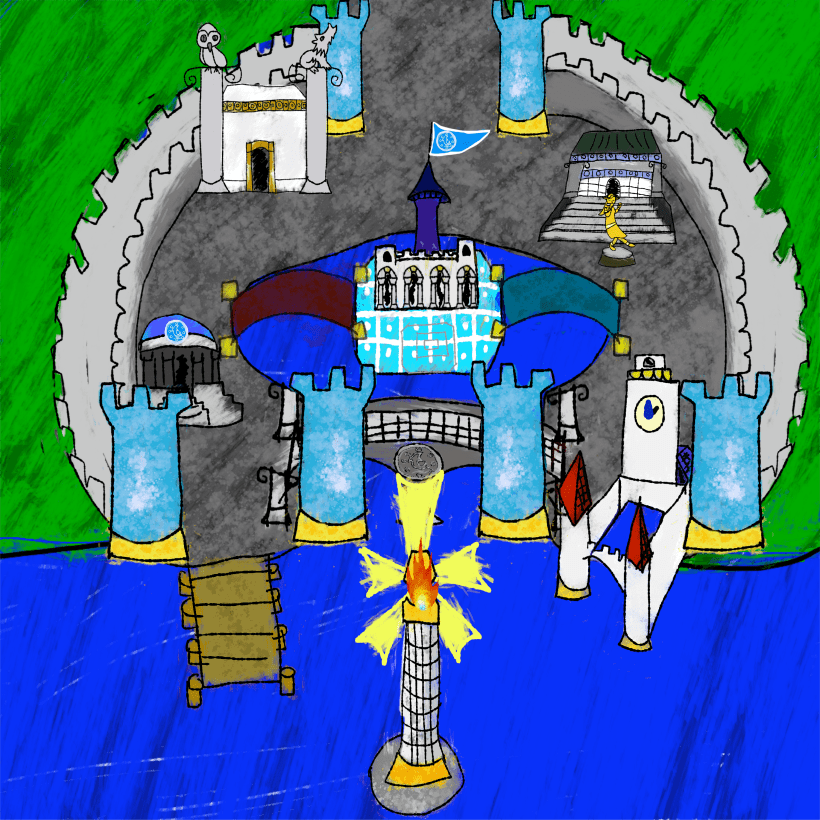 A stylised map of Porthaven.