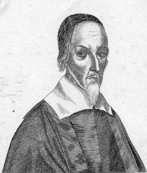 A 18th century engraving of a preacher. Actually a portrait of Praise-God Barebone.