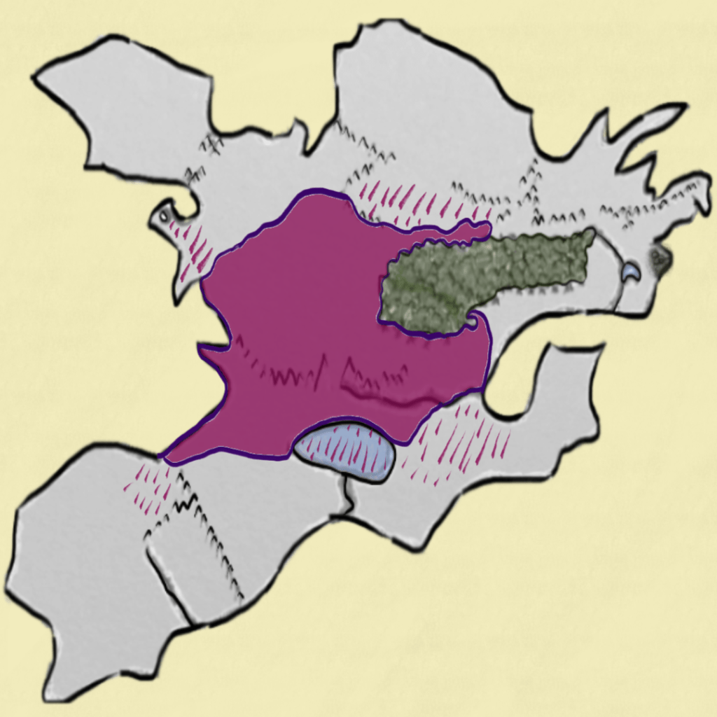 A map of Theobald's Empire.