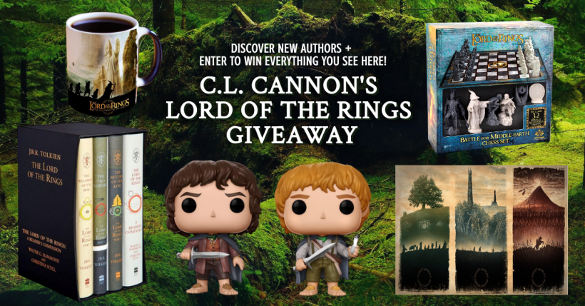 Promotional art for the "Lord of the Rings" giveaway.
