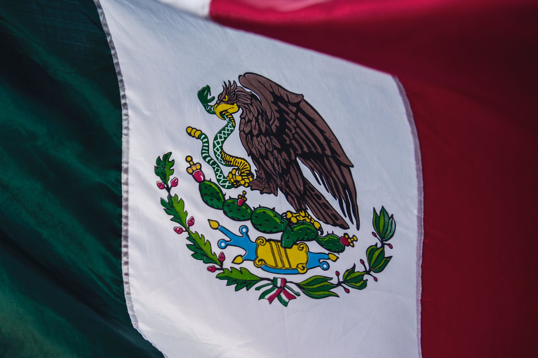 The flag of Mexico.