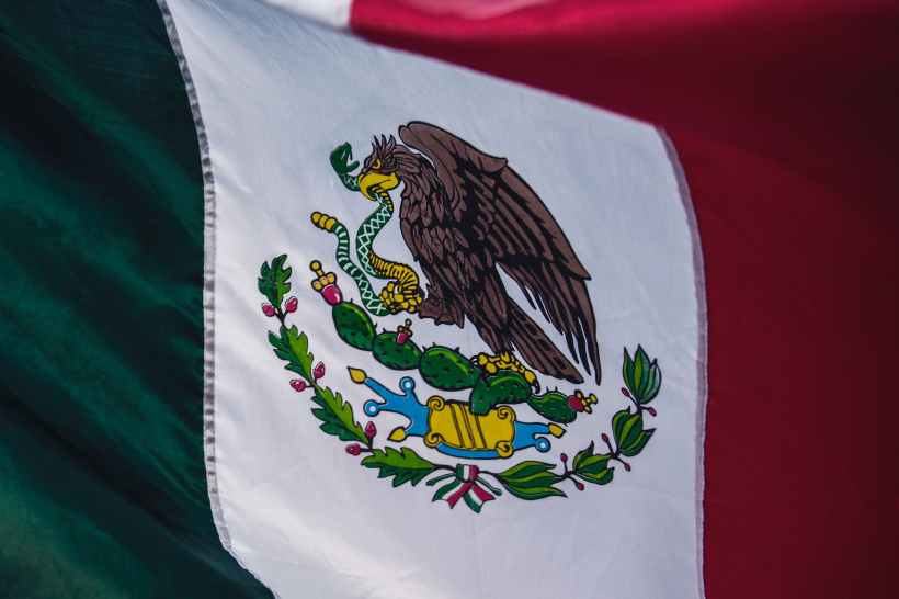 The flag of Mexico.