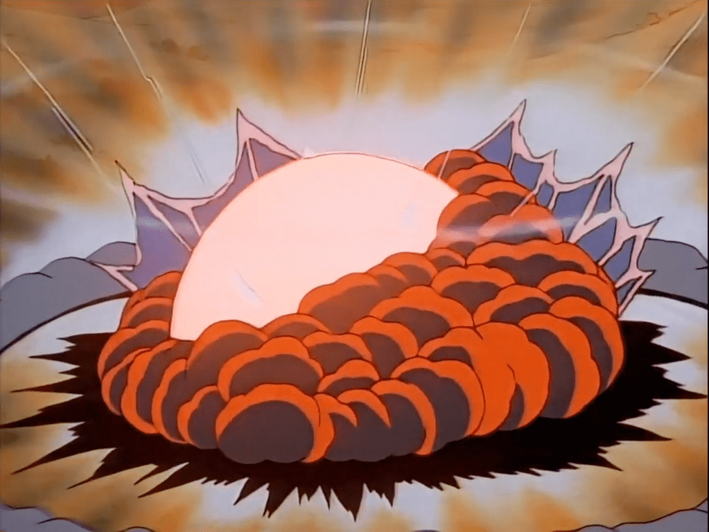 A large magical explosion from "Slayers."