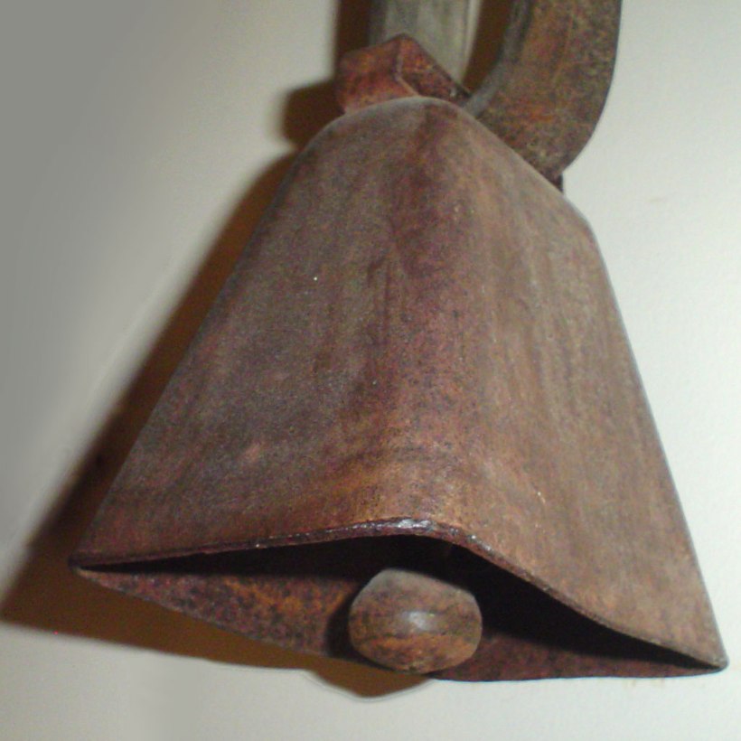 A photo of a cowbell. Released into Public Domain by the original author.
