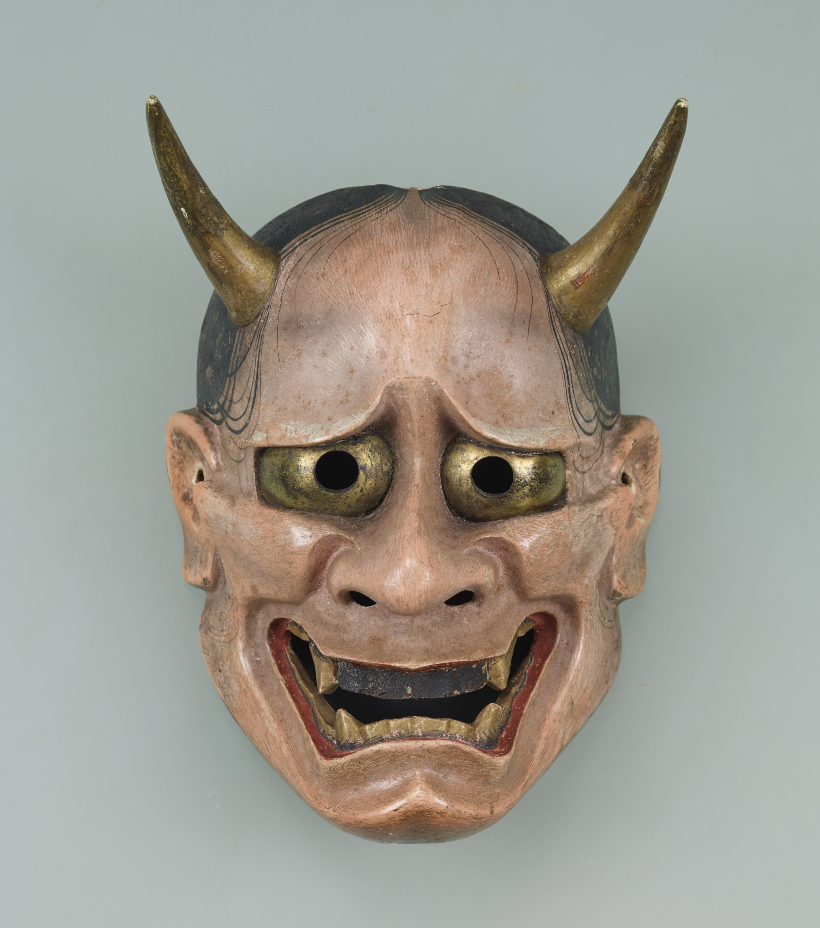 A Japanese hannya mask.