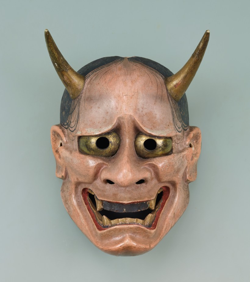A Japanese hannya mask.