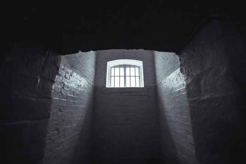 A prison cell.