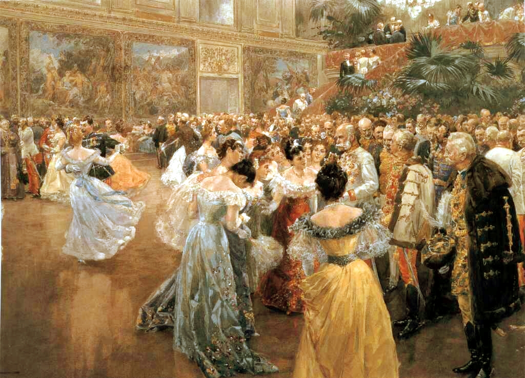 Wilhelm Gause's painting "Court Ball in Vienna."