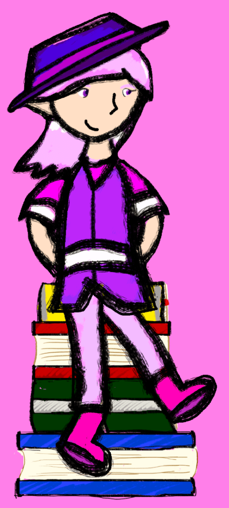 A drawing of Annie Darkstone.