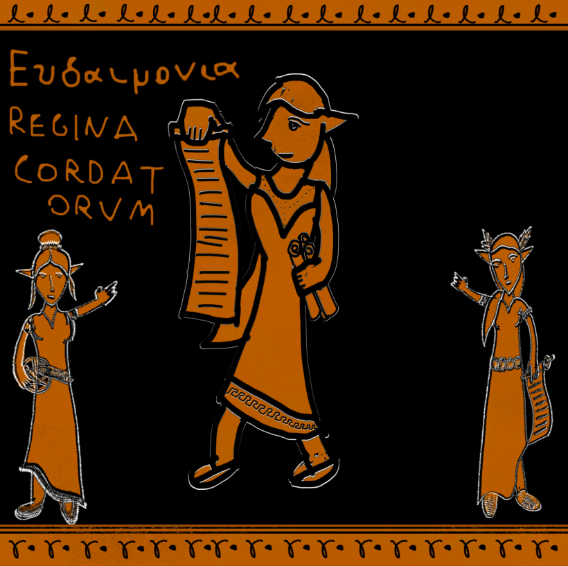 Red-figure art of the Amazon Eudaimonia.