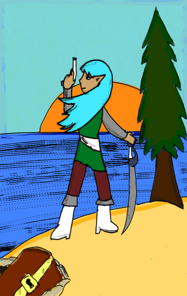 Art of the pirate Timaea.