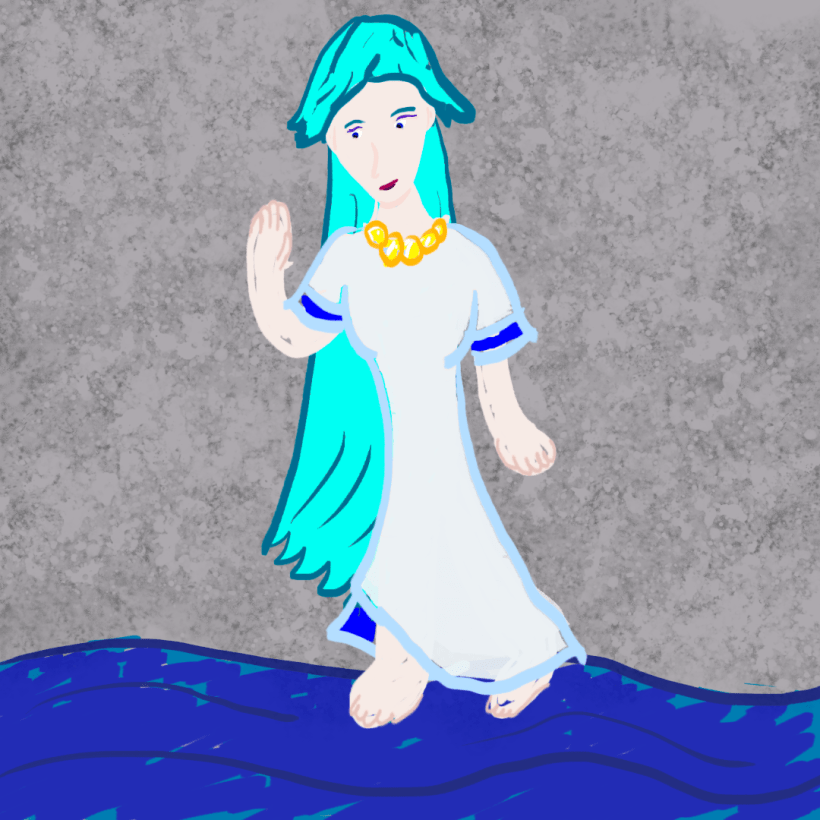 Art of the goddess Creusa.