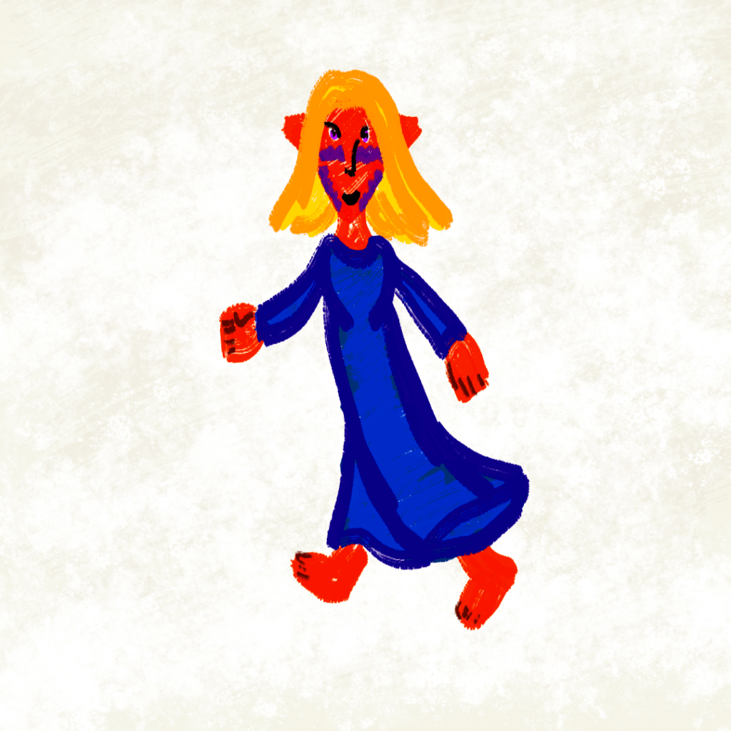 Art of the goddess Lassflyja.