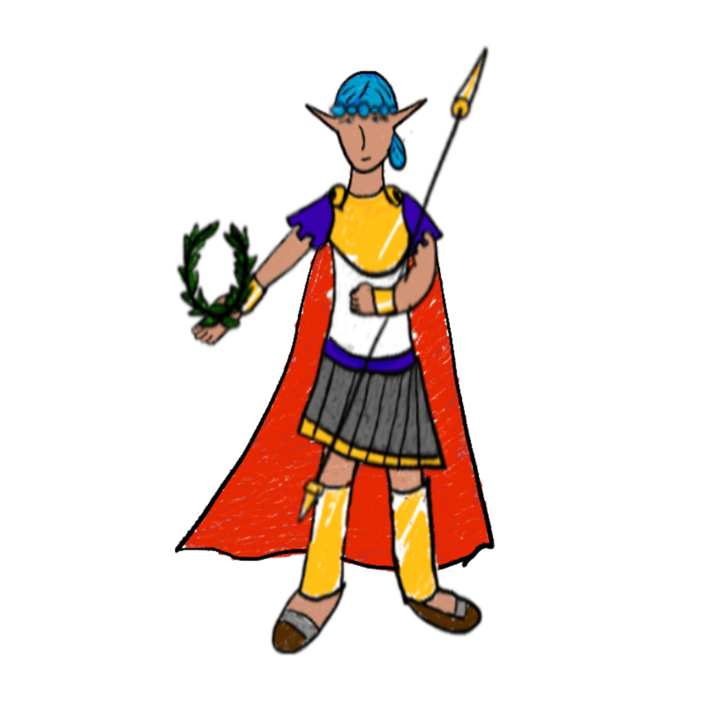 The goddess Parthene.