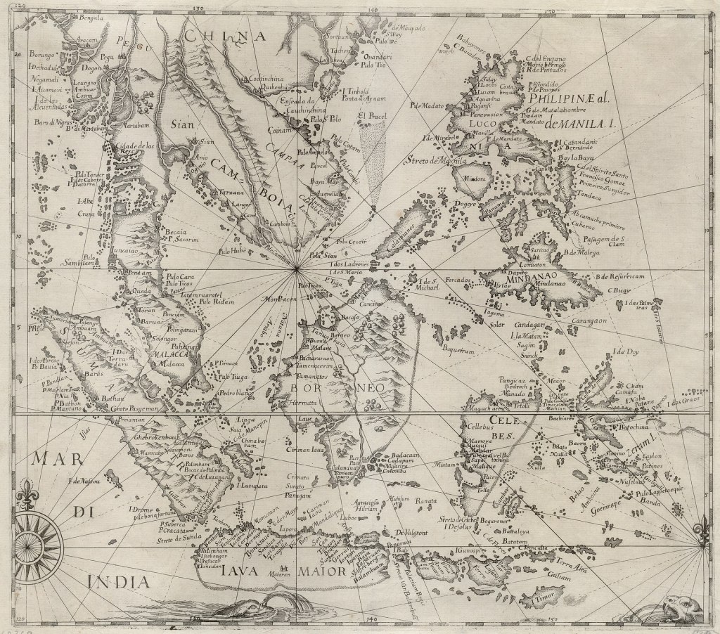 A 1619 map of the South China Sea.