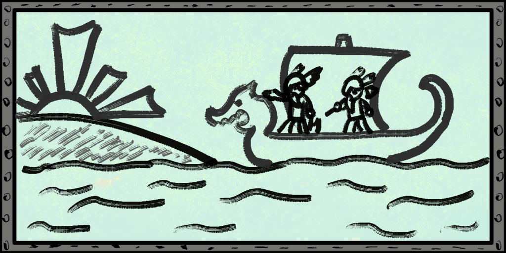 Art of Helgi and Hunding.