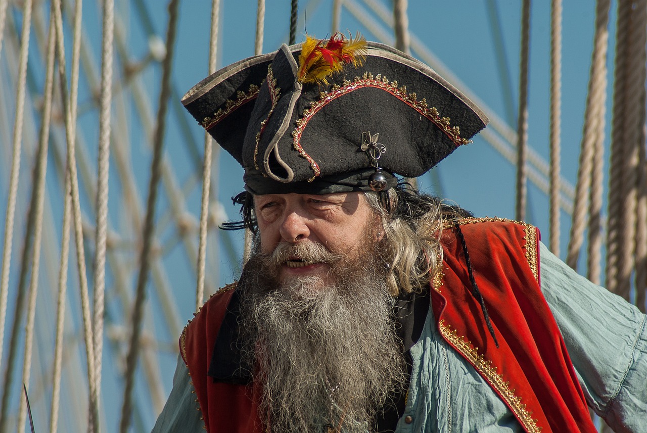 An old male pirate.