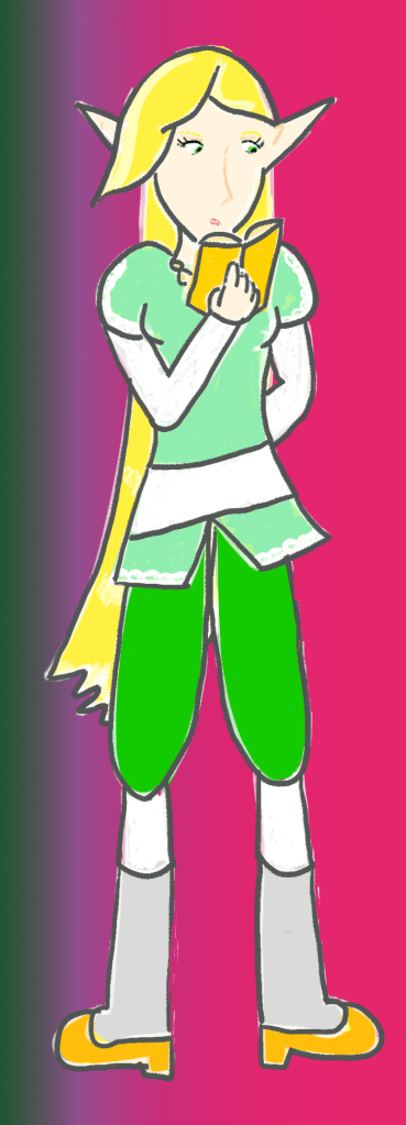 Amara Valda reading a book.