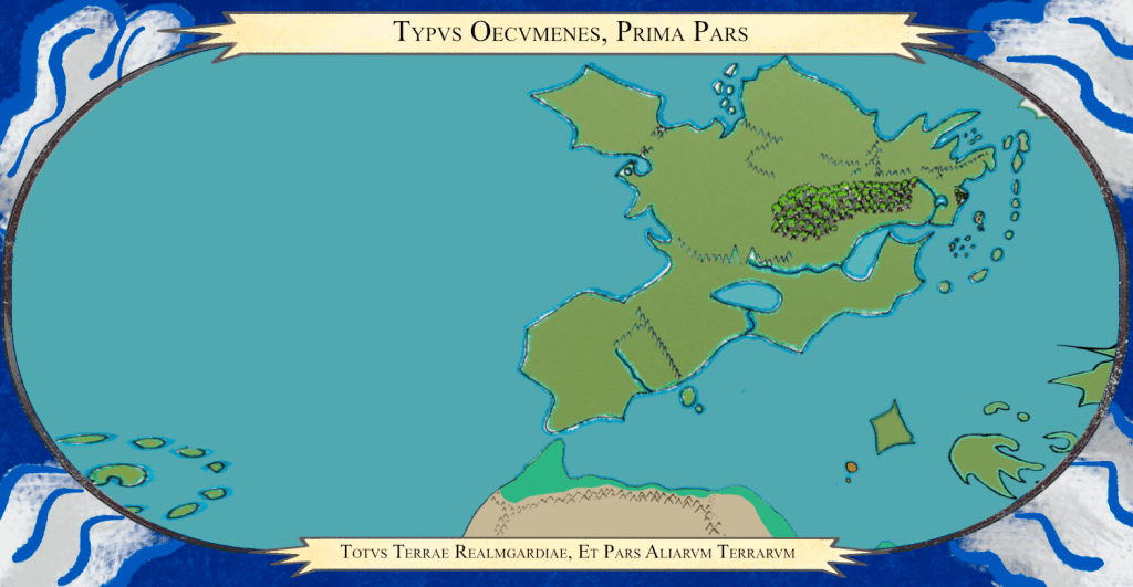 A map of part of the world of Terrace.