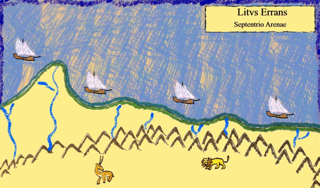 A map of the Wandering Coast