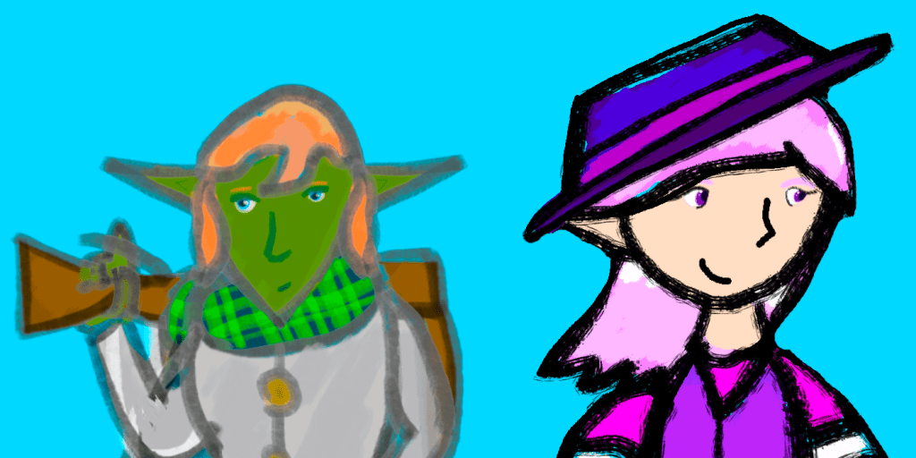 Pela Strahlend and Annie Darkstone.
