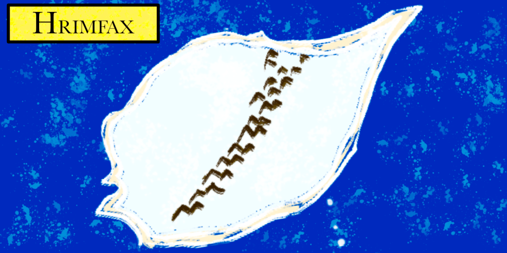 A depiction of the island of Hrimfax.