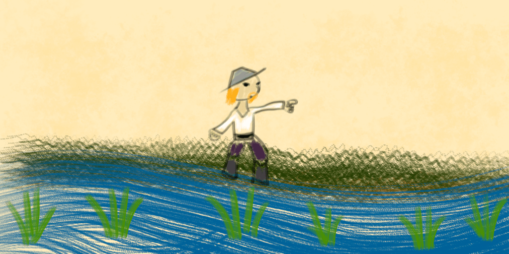 An explorer in the Stenchmarsh.