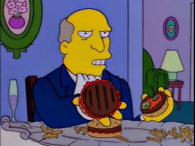 Superintendent Chalmers from the 'Steamed Hams' sketch from "The Simpsons."