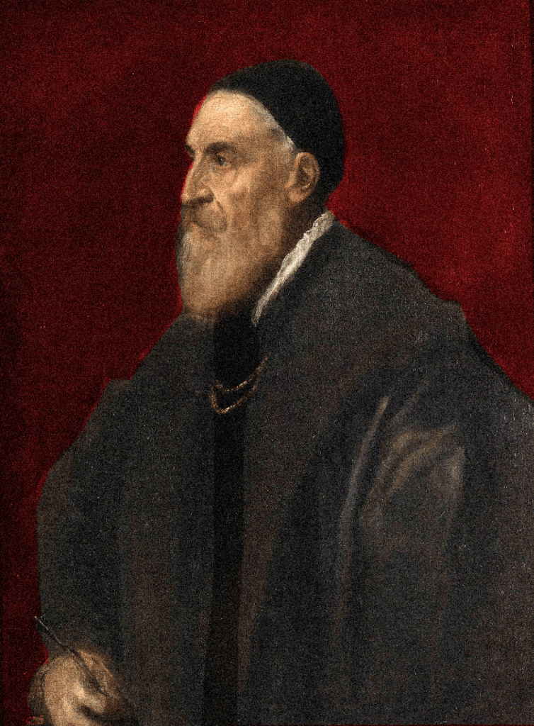 Art of Teseo Riccamente, represented by Titian's self-portrait.