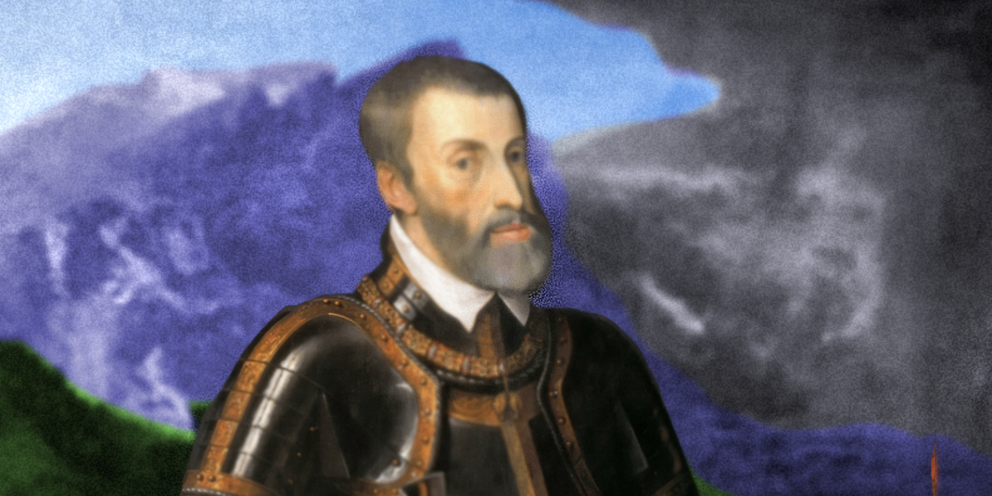 A modified portrait of Charles V.