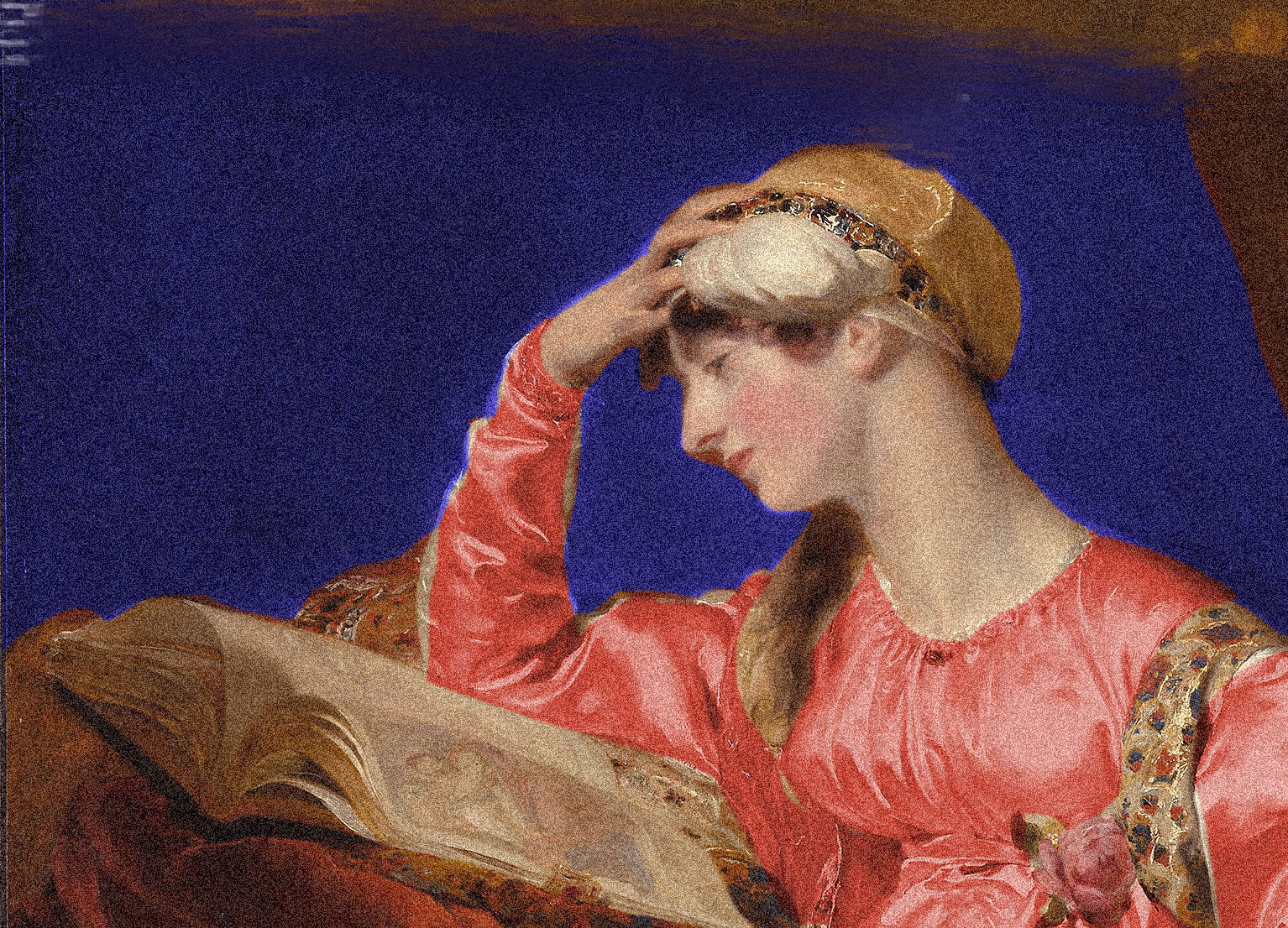 Art of Sibylla of Isidore, adapted from an image by Thomas Lawrence.