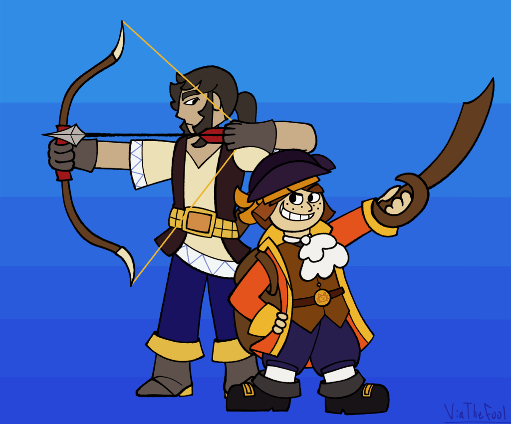 Art of Kat and Dunstana Darkstone by ViaTheFool.