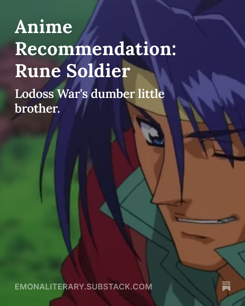 Promotional art for my post about 'Rune Soldier.'